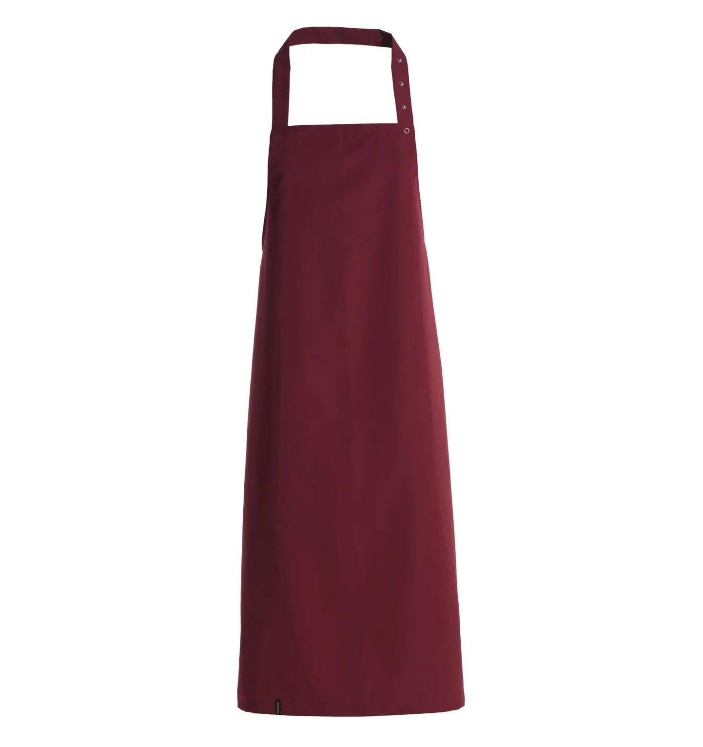Kentaur 30330 Raw Bib Apron Bordeaux -Frontview