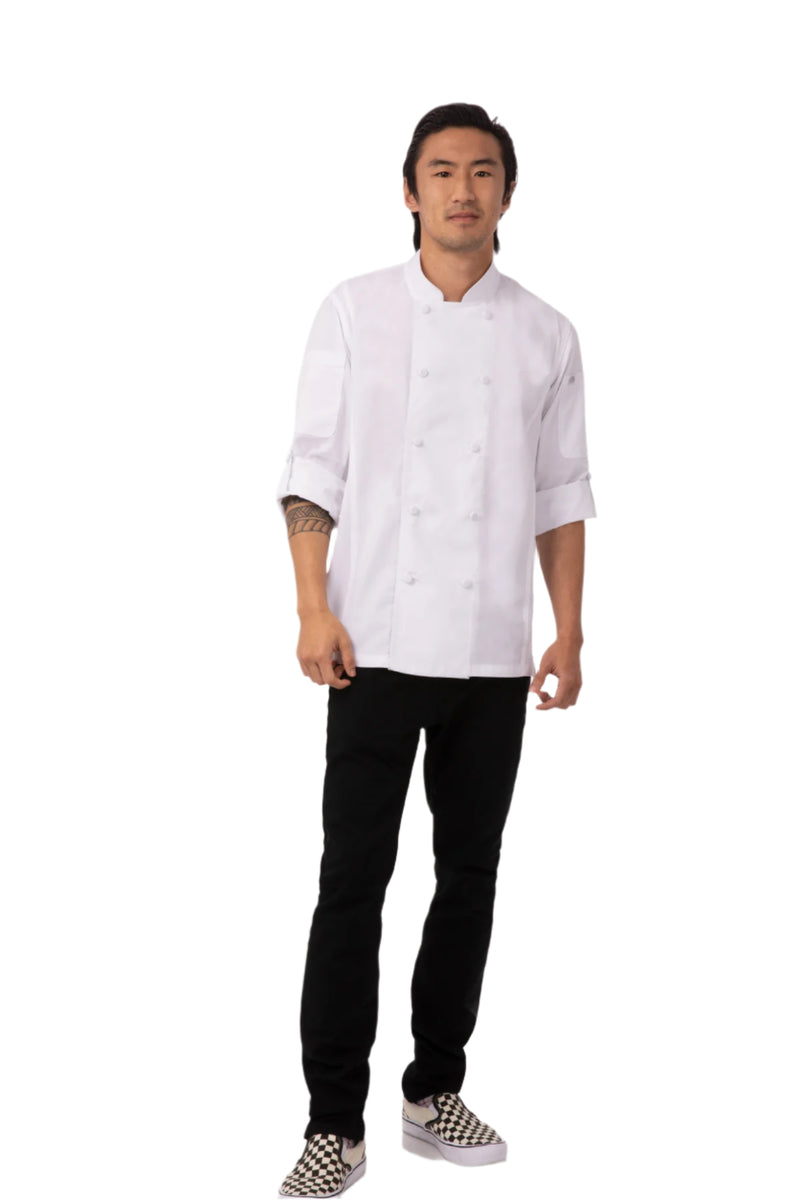 Chef Works Bowden Cool Vent Roll Up Sleeves Chef Coat