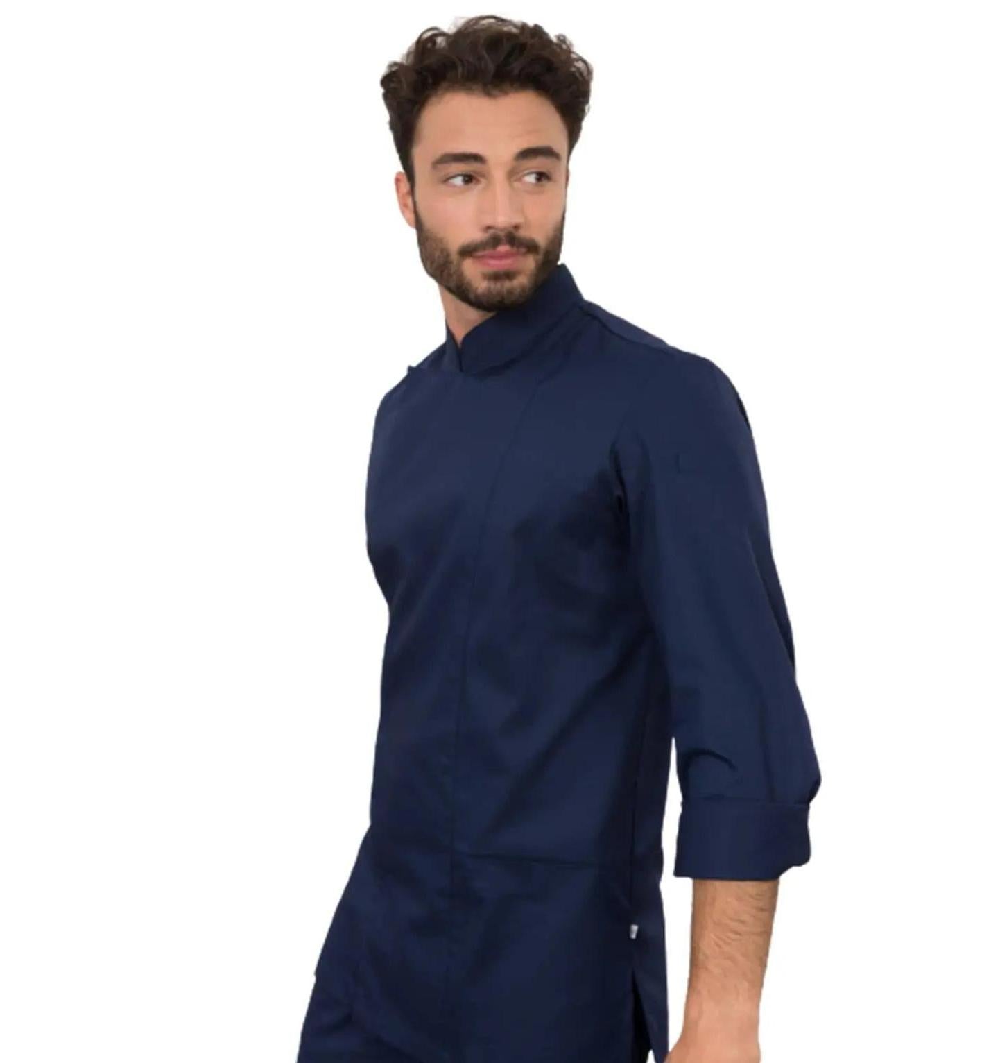 Le Nouvean Chef Dave Chef Jackets -Blue-Frontview