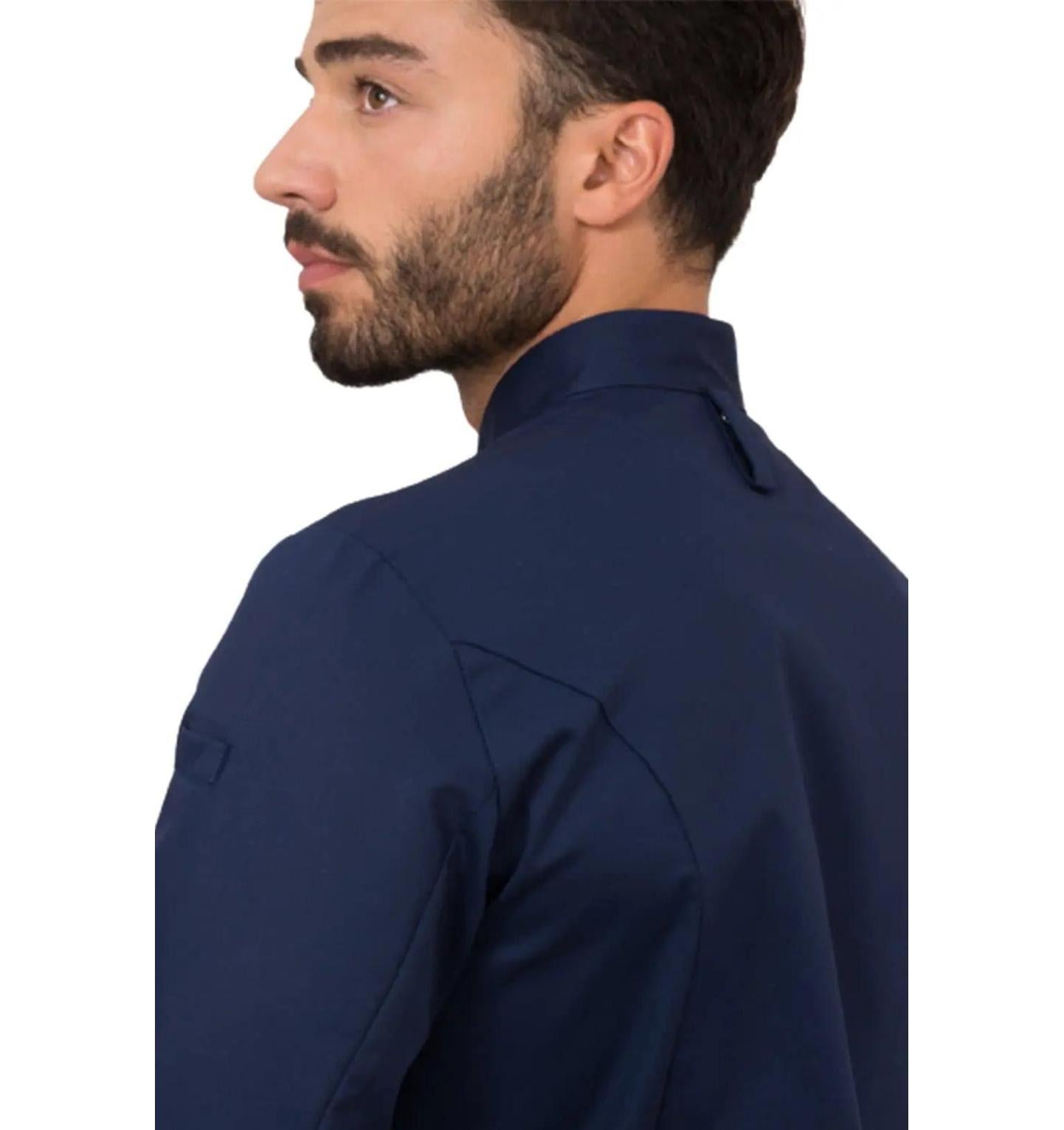 Le Nouvean Chef Dave Chef Jackets -Blue-backview