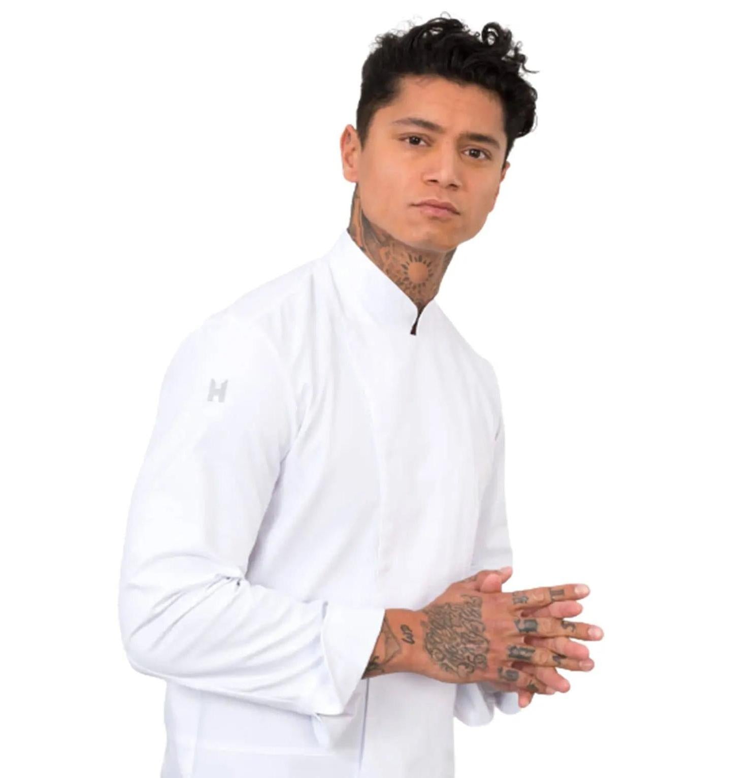 Le Nouvean Chef Dave Chef Jackets -White-Frontview