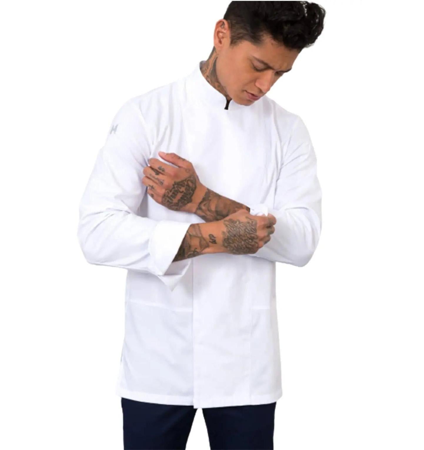 Le Nouvean Chef Dave Chef Jackets -White-Frontview