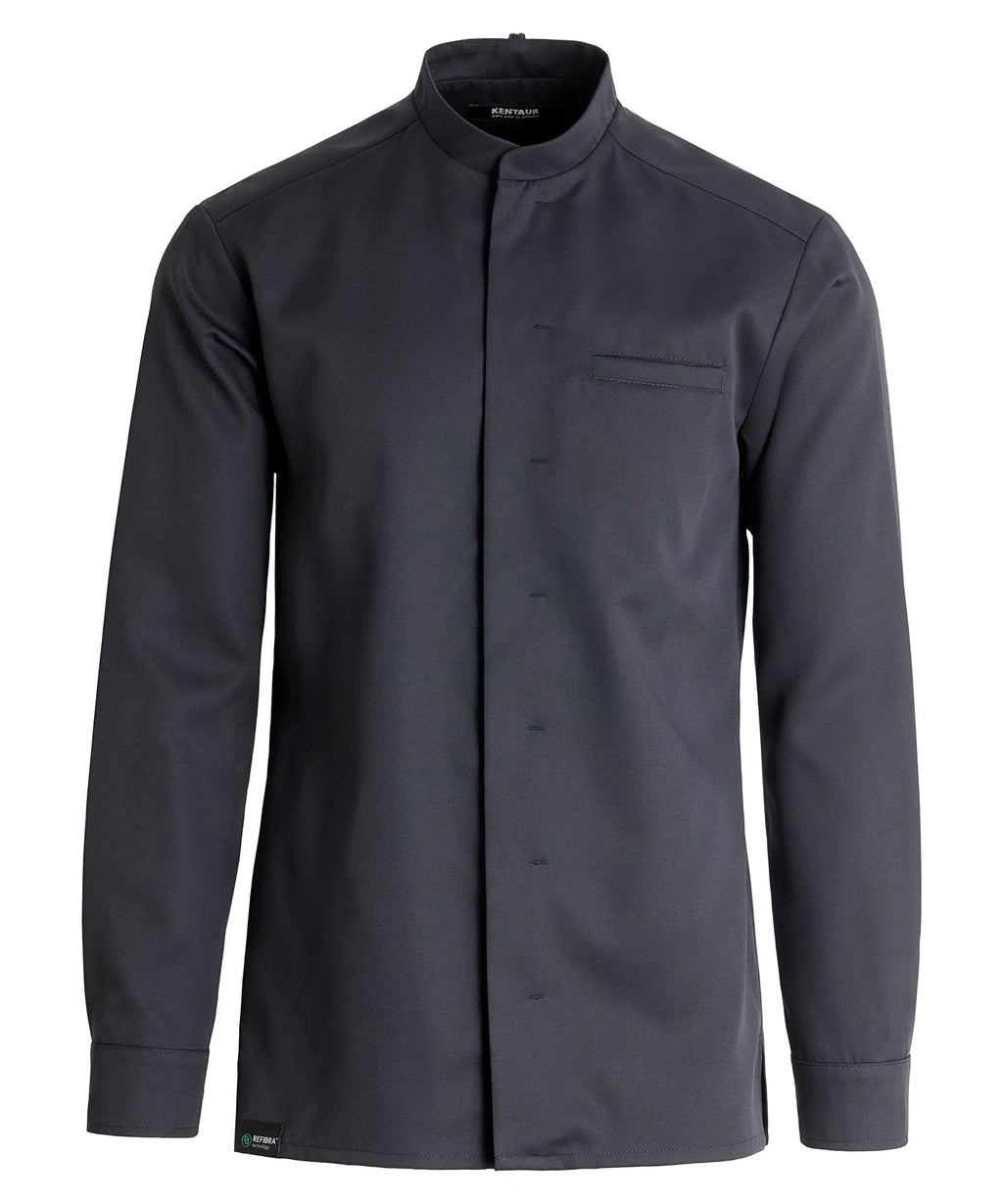 Kentaur 25281 Chef Black Shirt Refibra™ Tencel Front