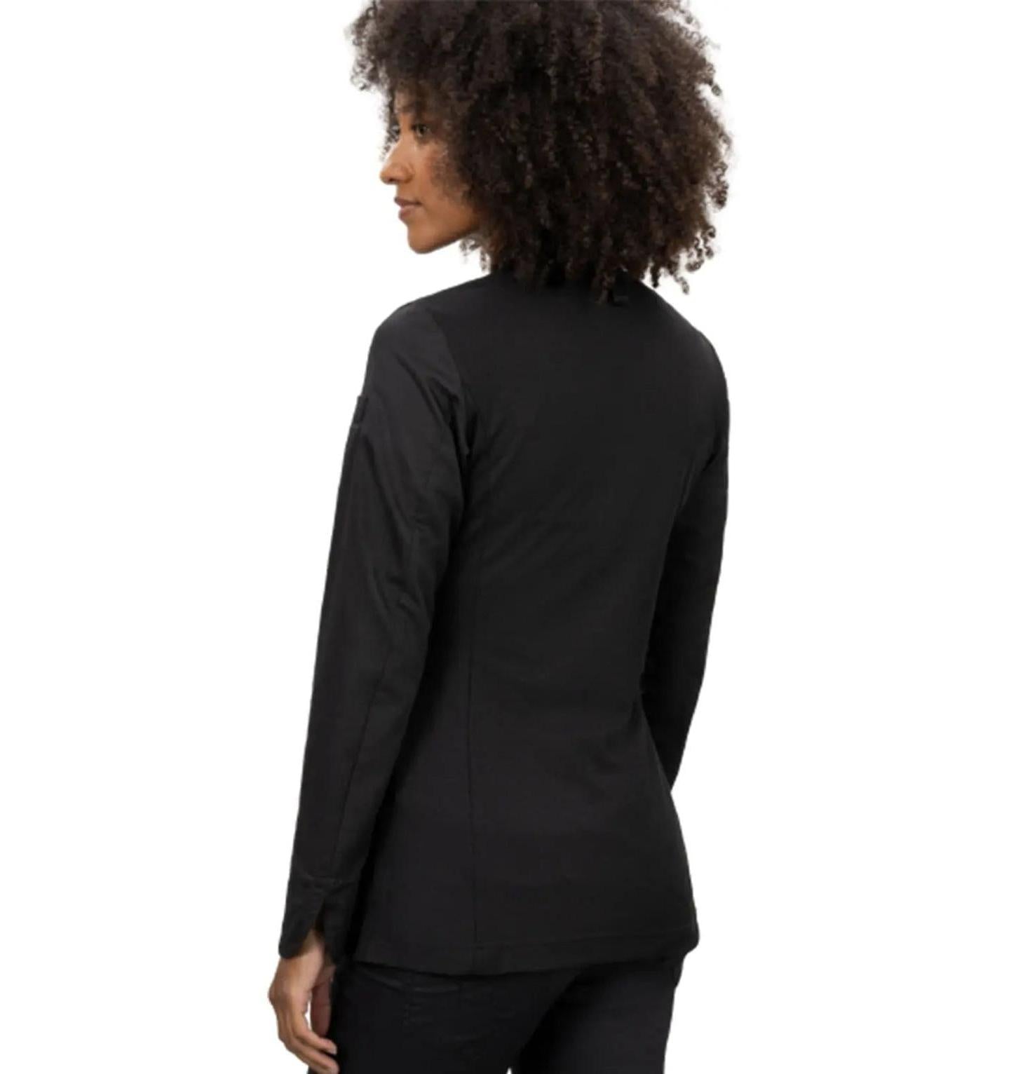 Le Nouveau Elise Chef Jacket Black-backview