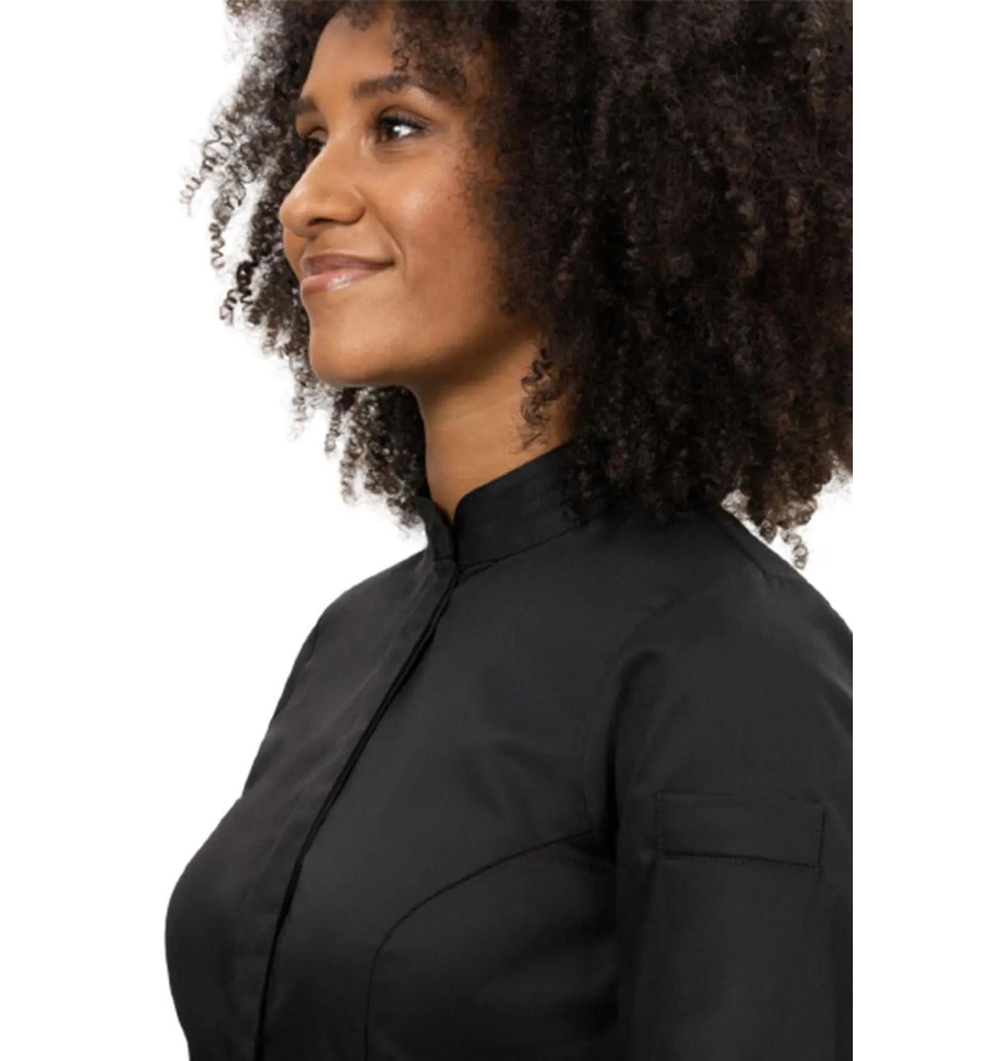 Le Nouveau Elise Chef Jacket Black-closeview