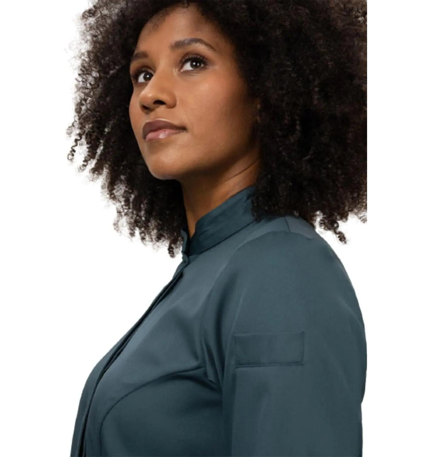 Le Nouveau Elise Chef Jacket pearl grey-closeview