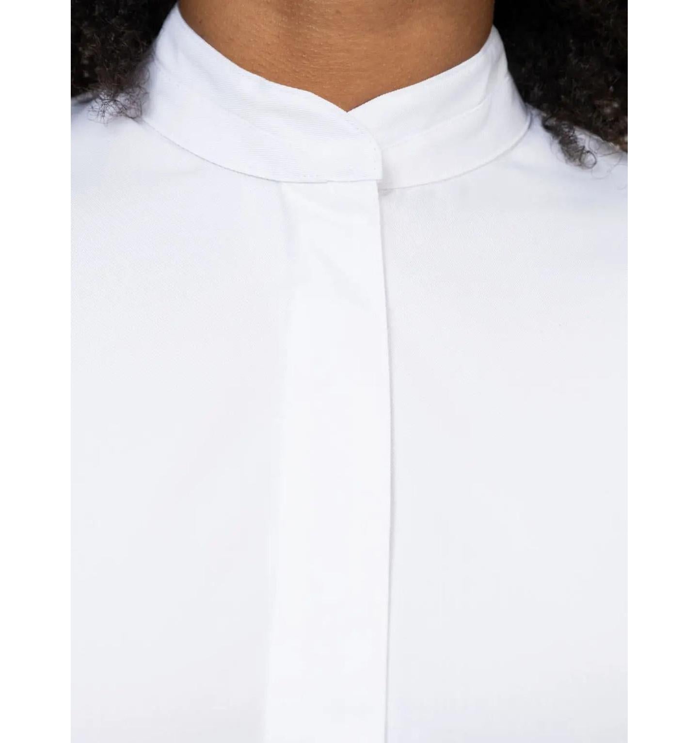 Le Nouveau Elise Chef Jacket White-Frontview