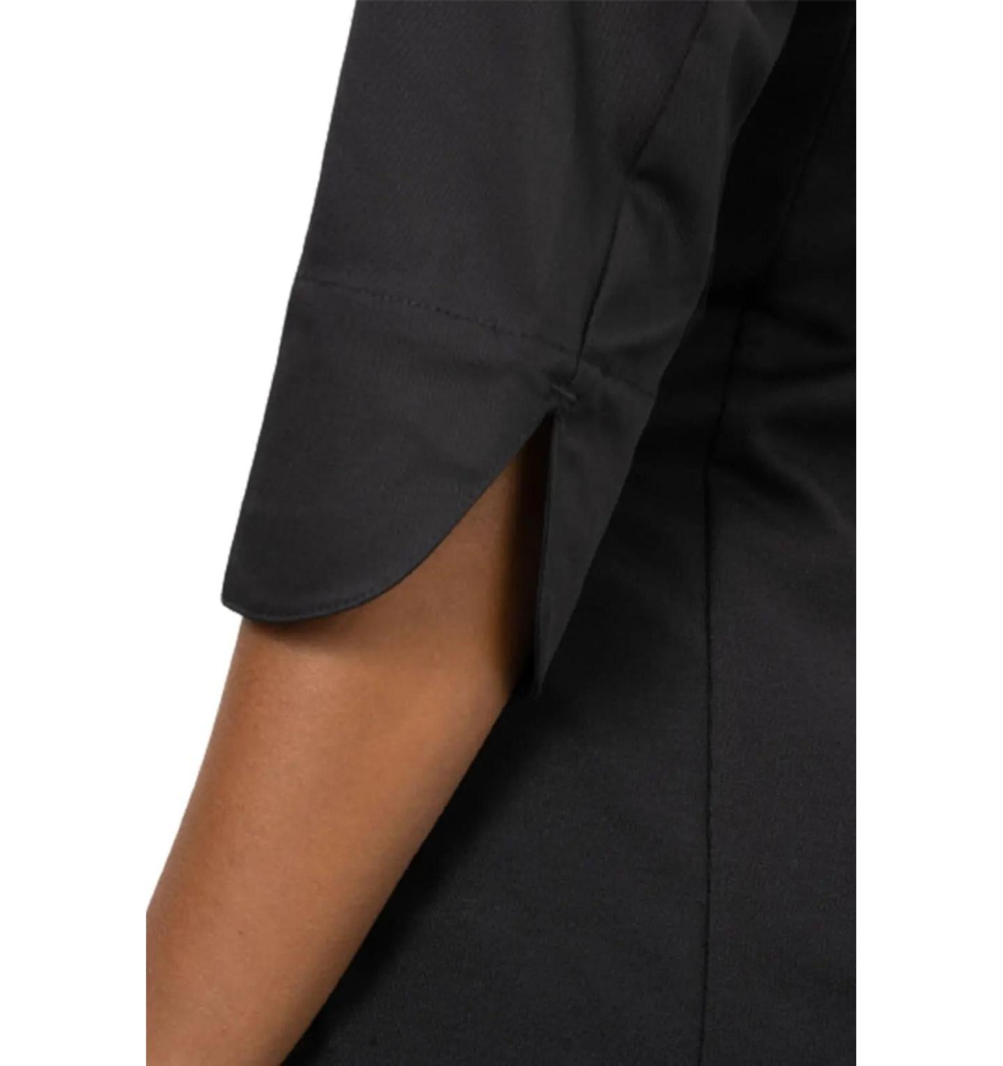 Le Nouveau Esmee Chef Jacket Black-armview