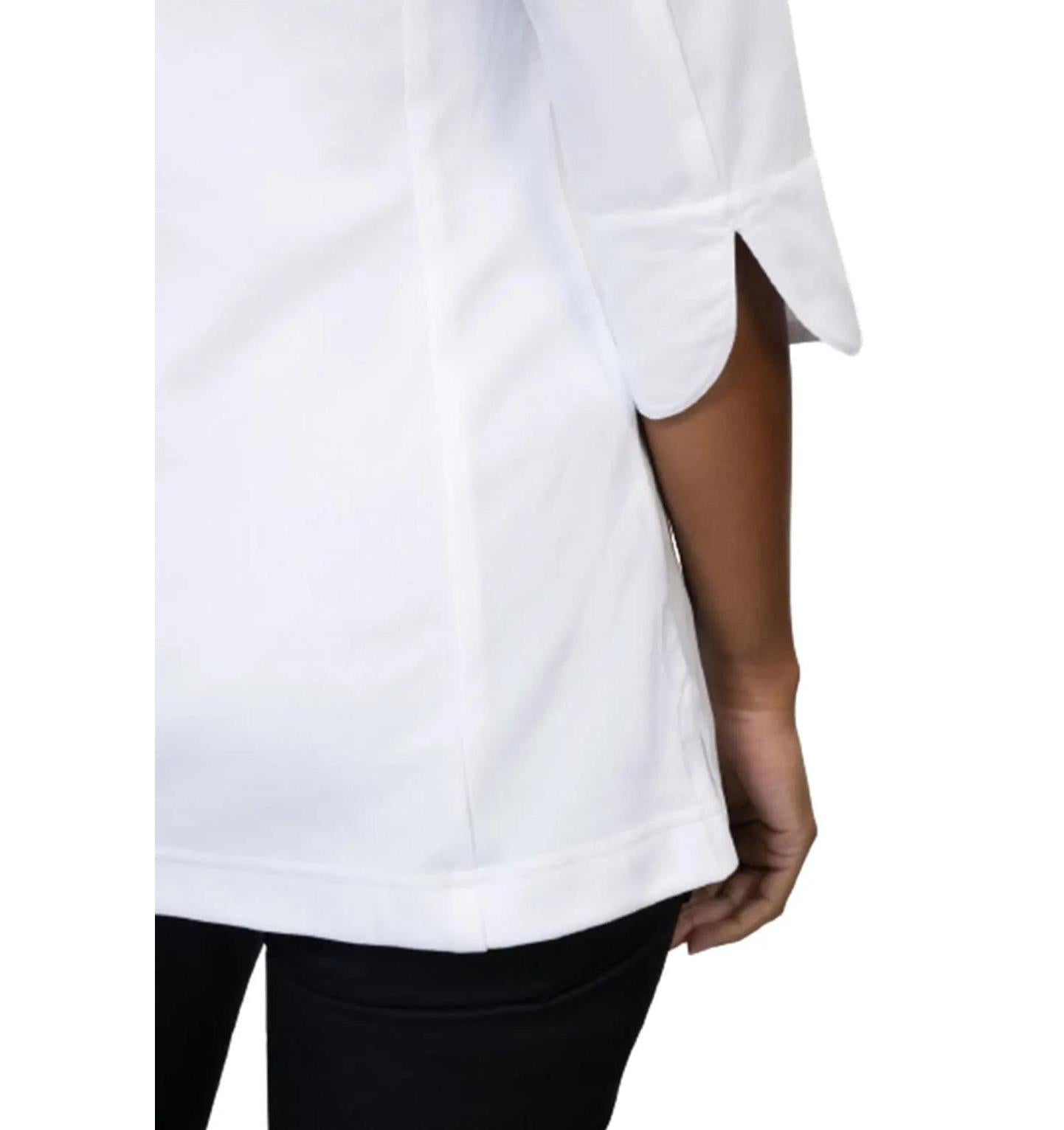 Le Nouveau Esmee Chef Jacket White-armview