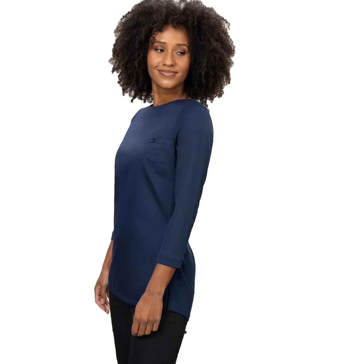Le Nouveau Chef Evy Women's Chef Coat-Blue