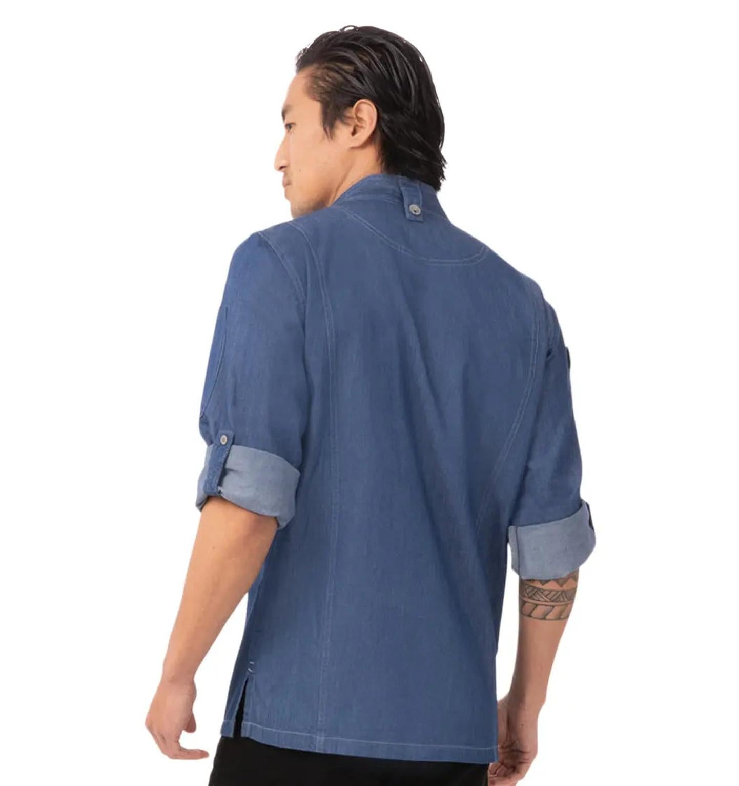 Blue Denim Chef Jacket | Chef Works Gramercy - Fiumara Apparel