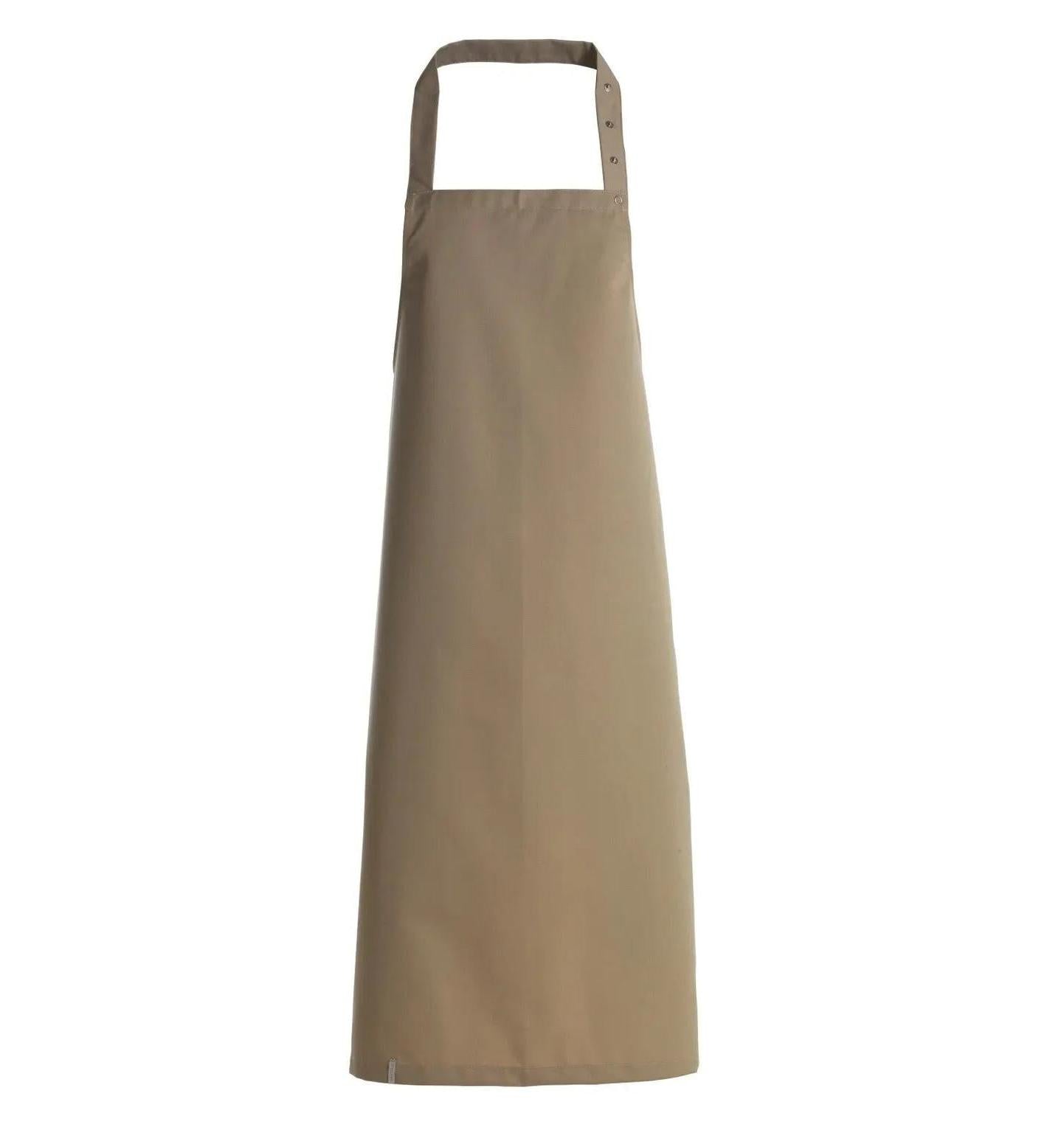 Kentaur 30330 Raw Bib Apron Dark Sand -Frontview
