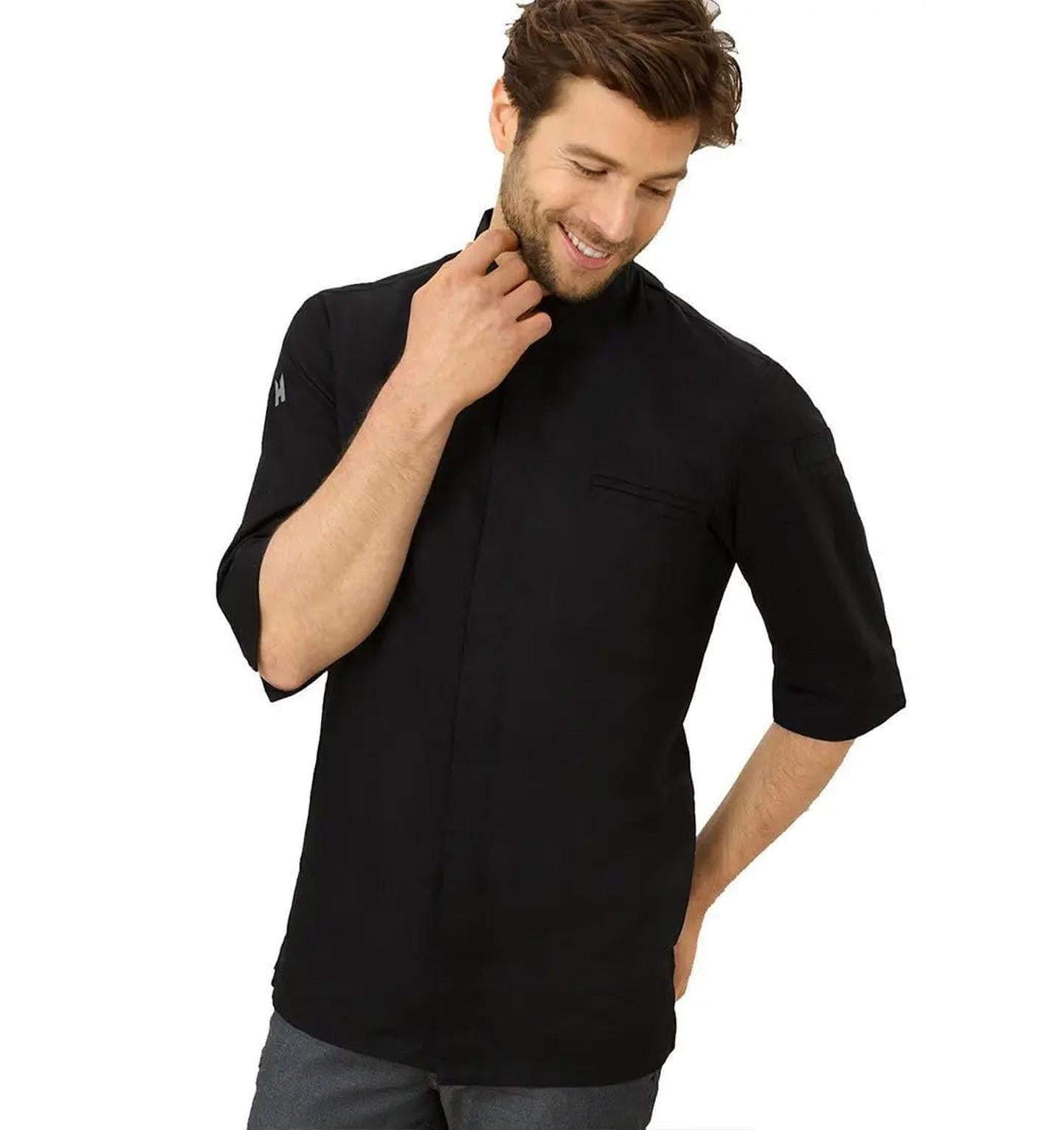 Le Nouveau Fabian Chef Jacket Black - main