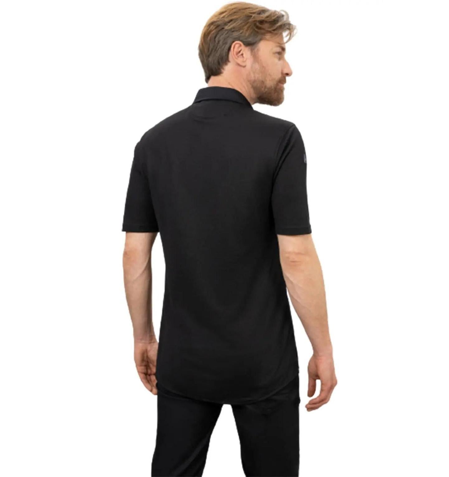 Le Nouvean Chef Gilles Men's Coat-Black-backview