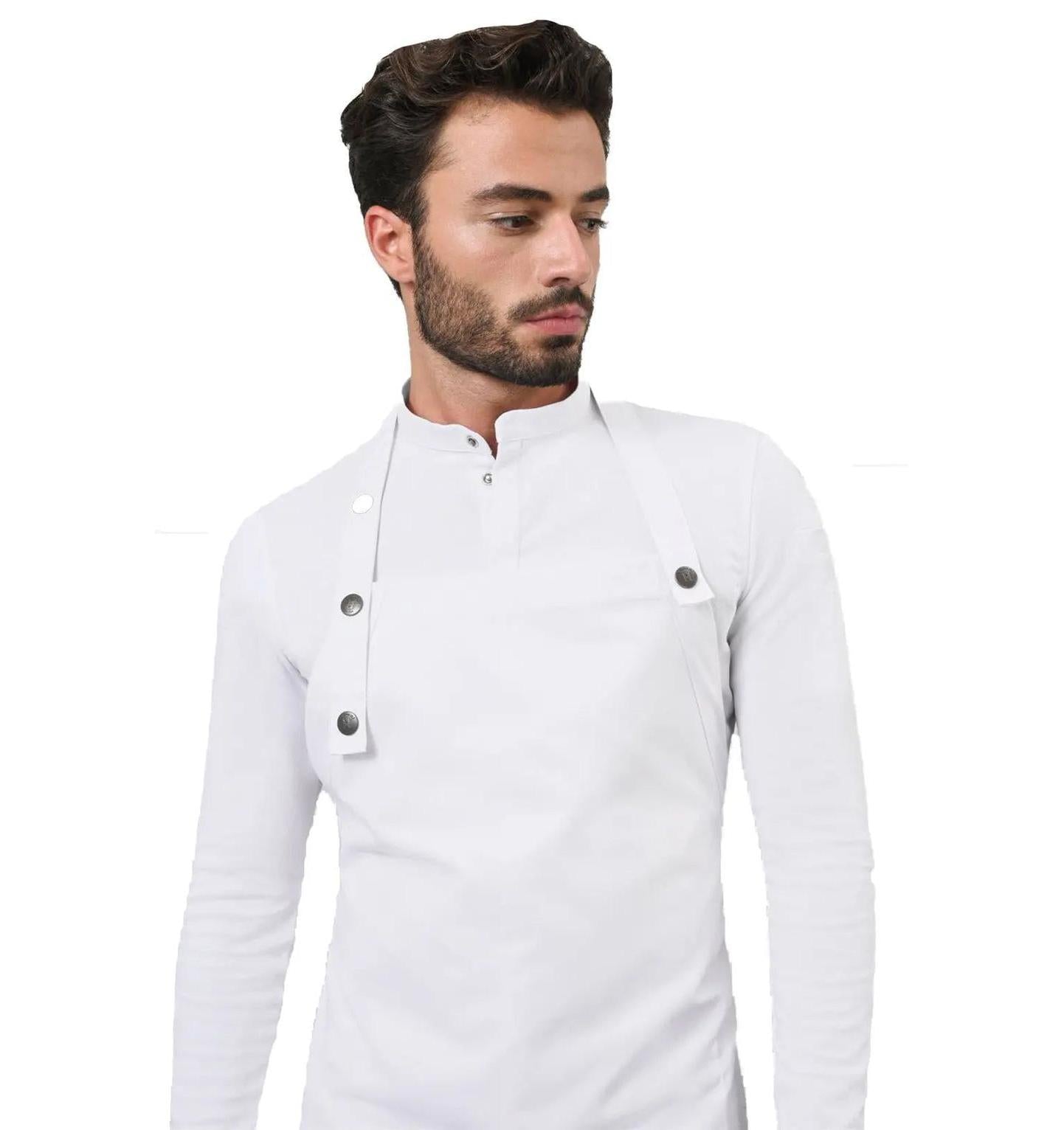 Le Nouveau Chef Jackson Chef Aprons-White