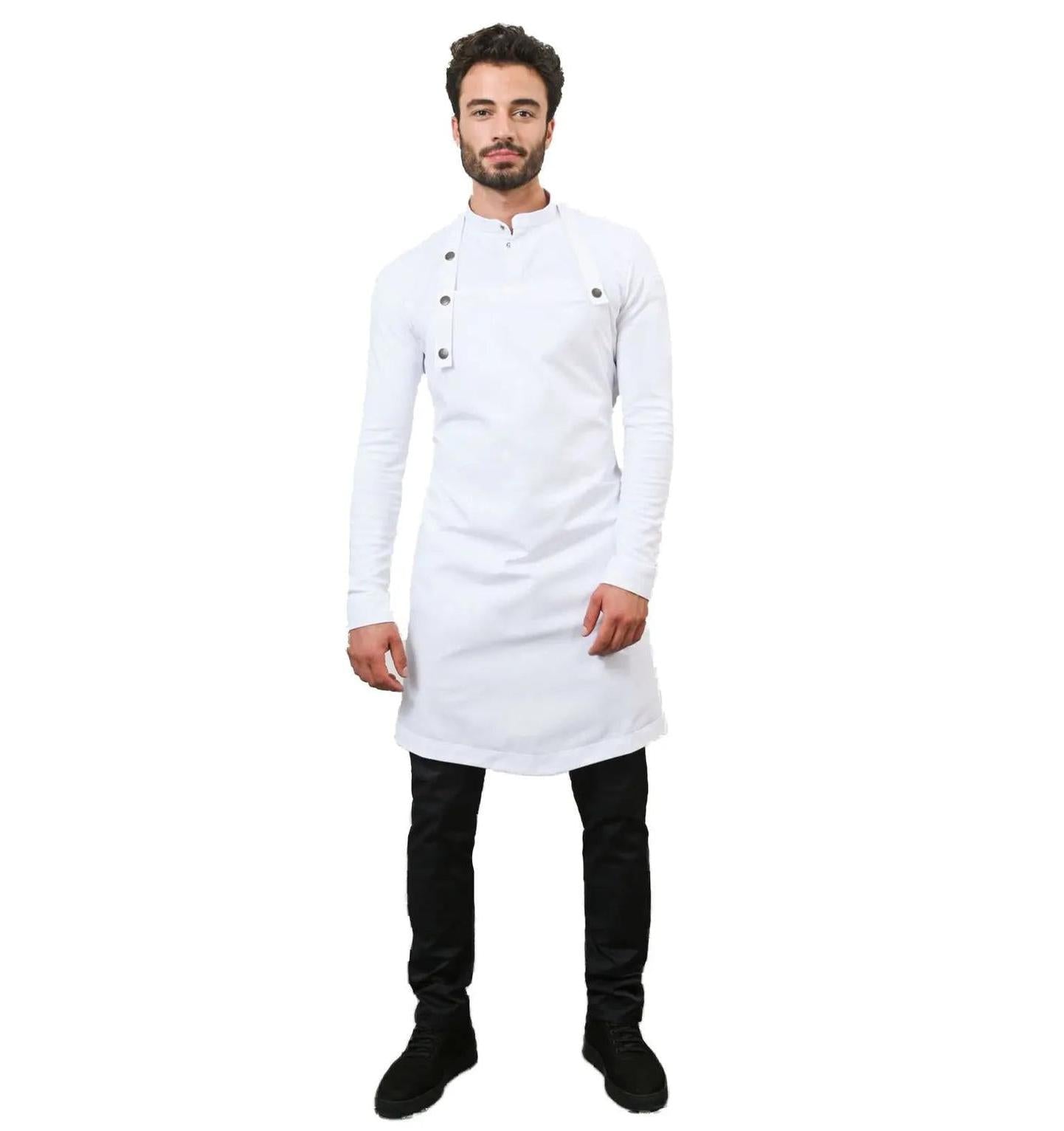 Le Nouveau Chef Jackson Chef Aprons-White