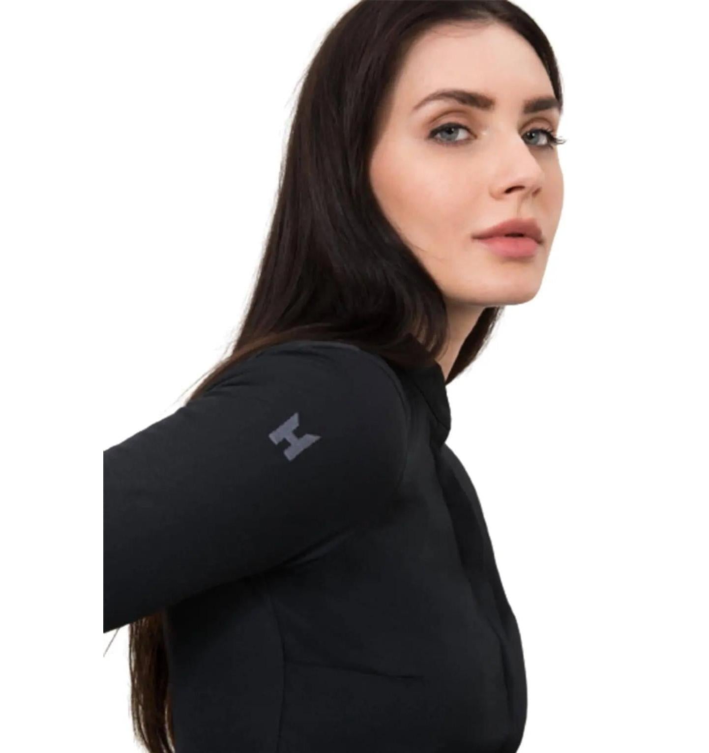 Le Nouvean Chef Jolie Chef Jackets Black -frontview