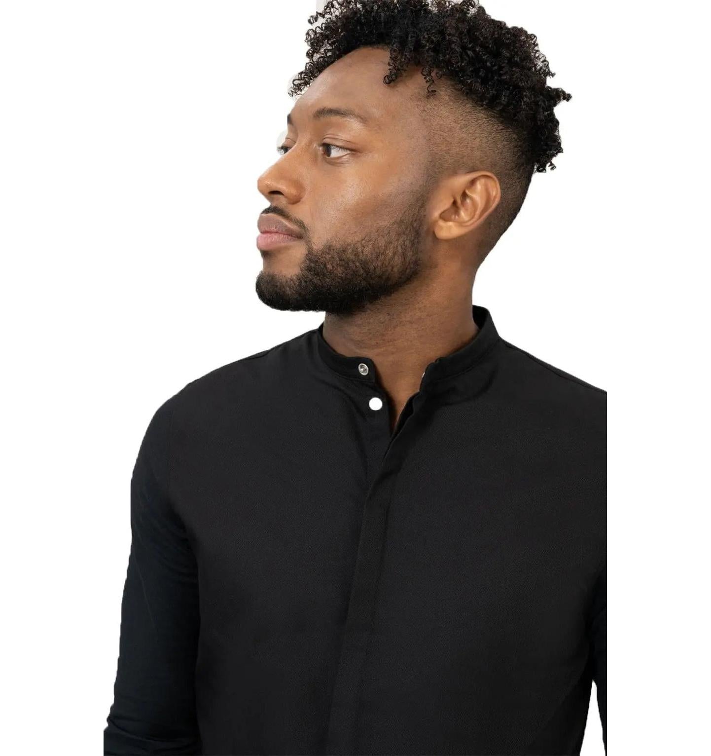 Le Nouveau Chef Julien Chef Jacket-Black-Frontview