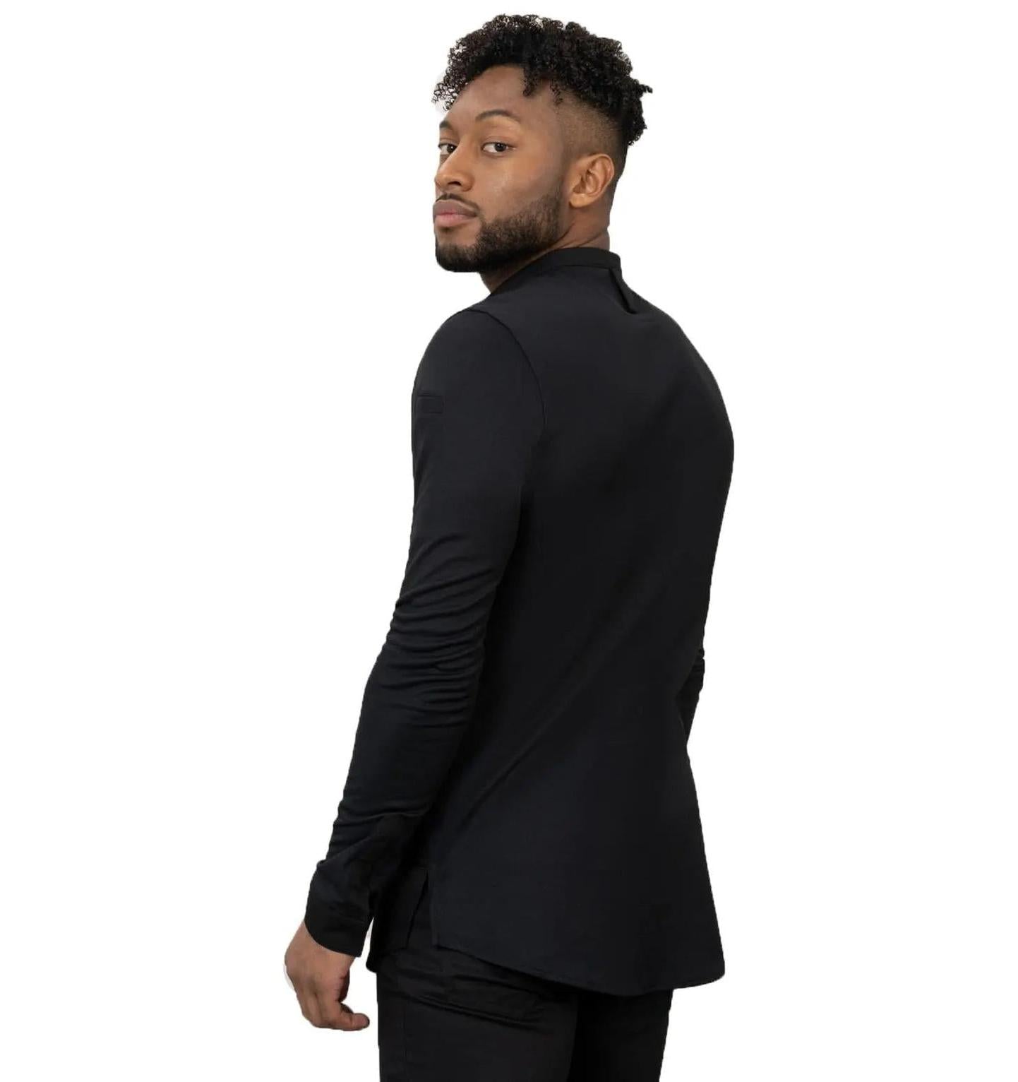 Le Nouveau Chef Julien Chef Jacket-Black-Backview