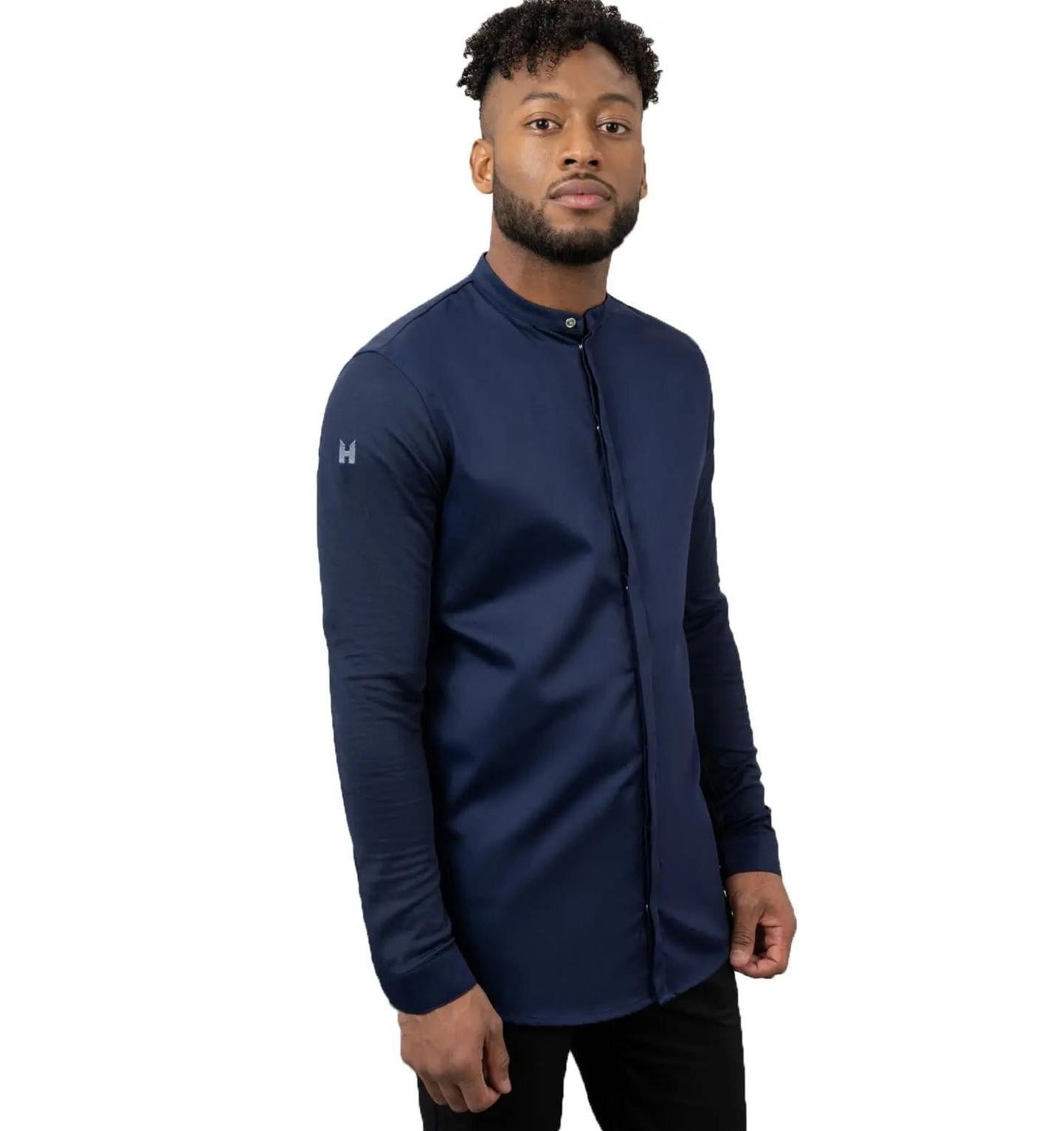 Le Nouveau Chef Julien Chef Jacket-Ptriotblue-Frontview