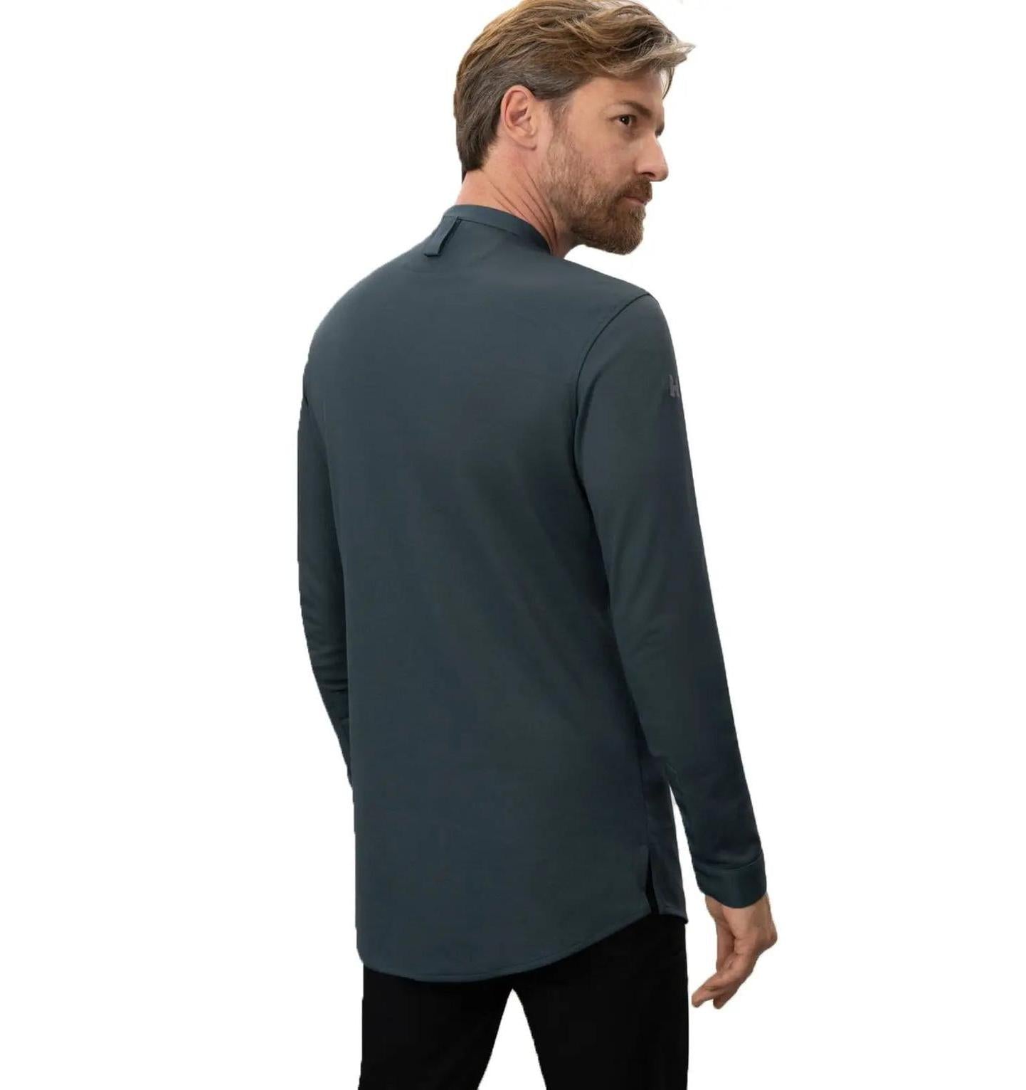 Le Nouveau Chef Julien Chef Jacket-Petrol-Backview