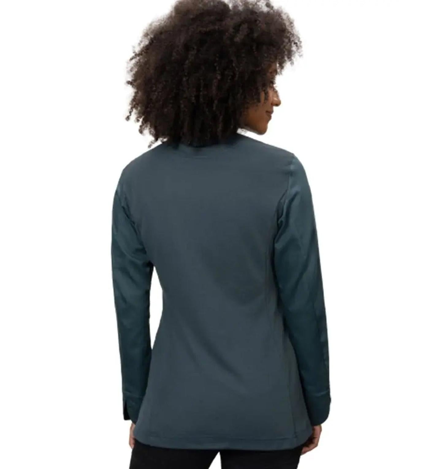 Le Nouveau Elise Chef Jacket pearl grey-backview