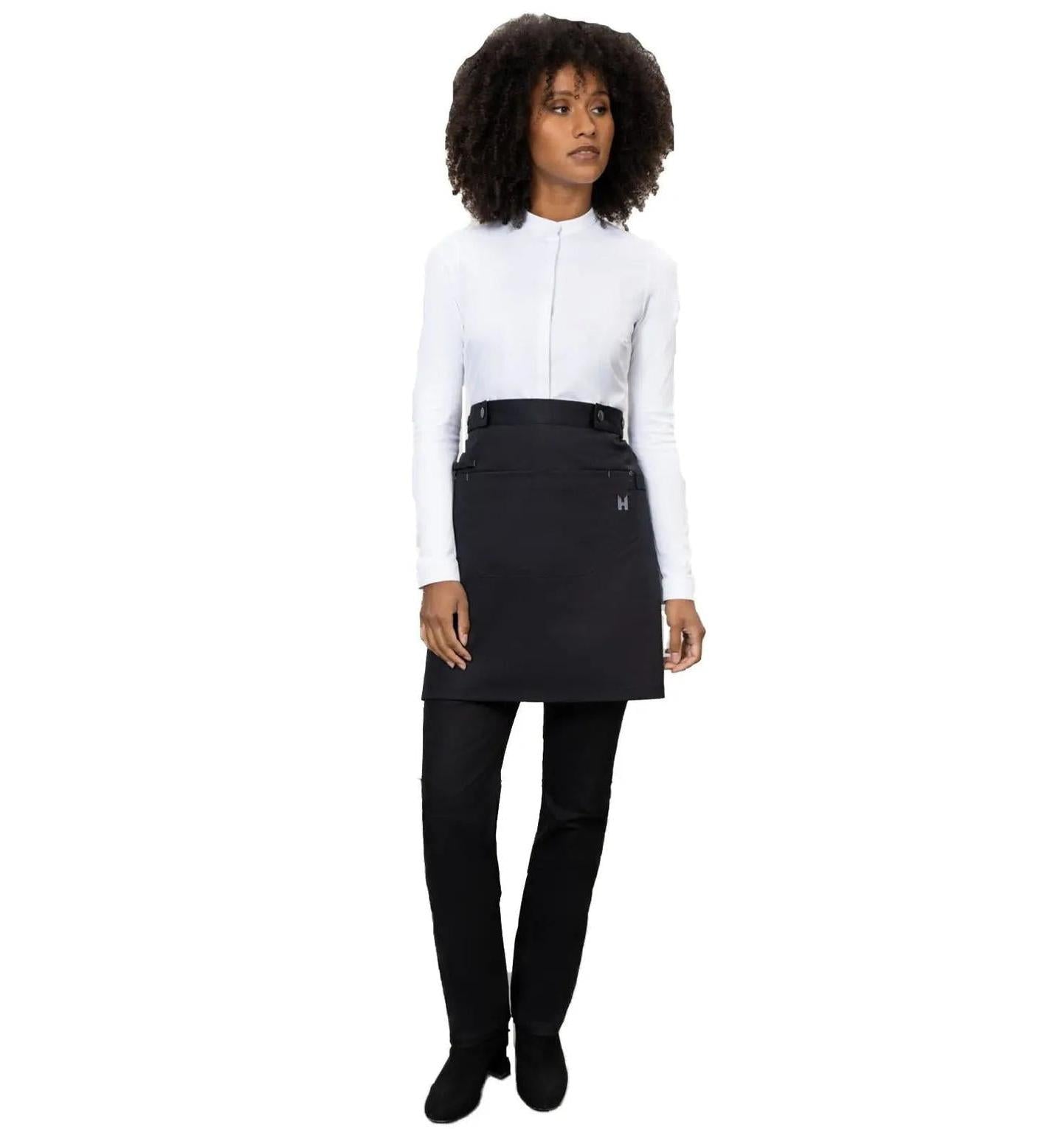 Le Nouveau Chef Miami Chef Aprons-Black