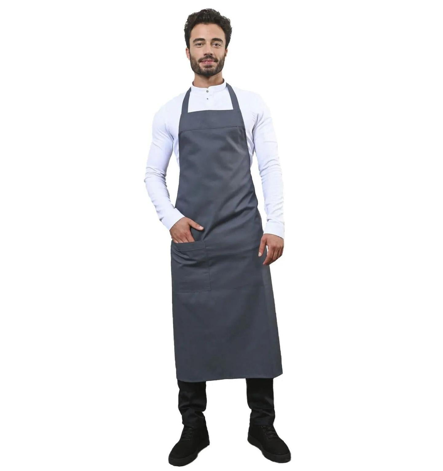 Le Nouveau Chef Peter Chef Aprons-Nimbus Grey