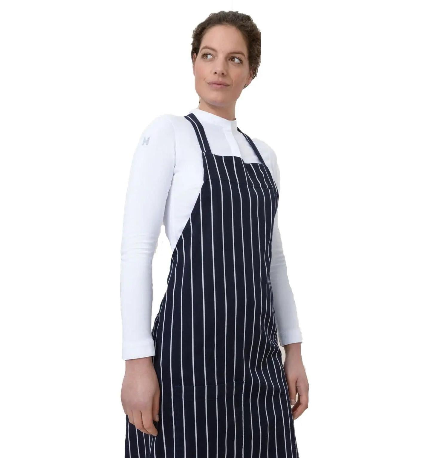 Le Nouveau Chef Peter Chef Aprons-Butcher Stripe