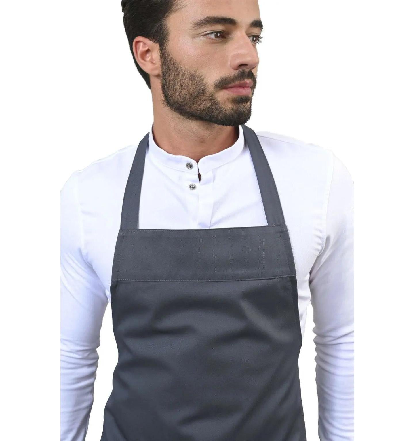 Le Nouveau Chef Peter Chef Aprons-Nimbus Grey
