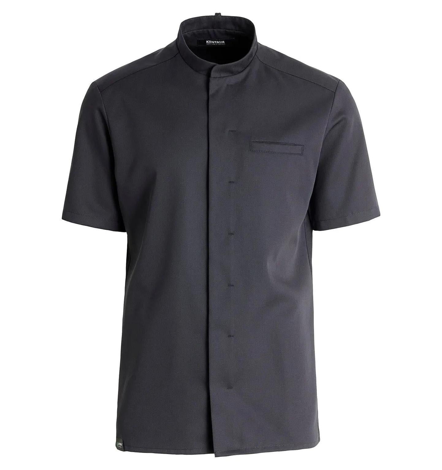 25284 CHEFSHIRT REFIBRA ™ TENCEL-Black Front