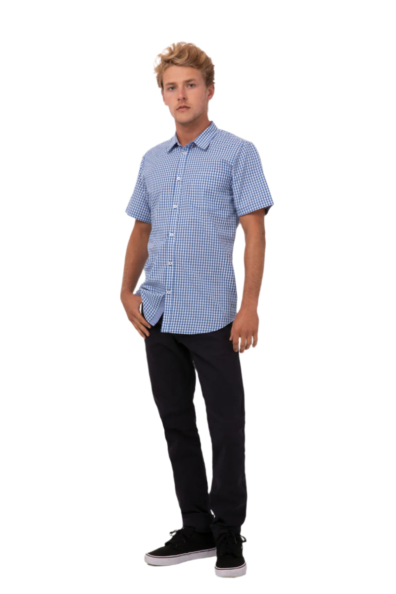 Chef Works Gingham Men's Modern Fit Shirt