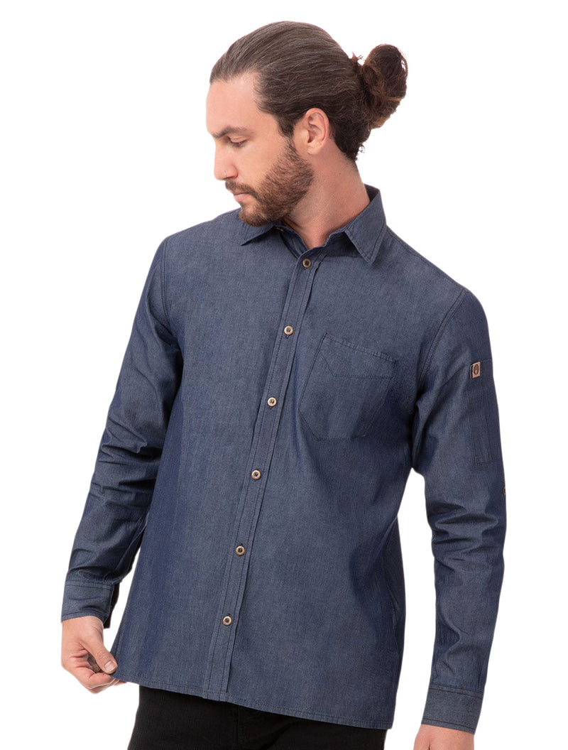 Long Sleeve Denim Work Shirt | Chef Works