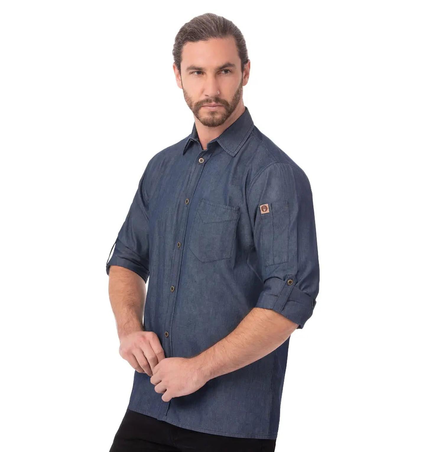 Long Sleeve Denim Work Shirt | Chef Works Chef Works