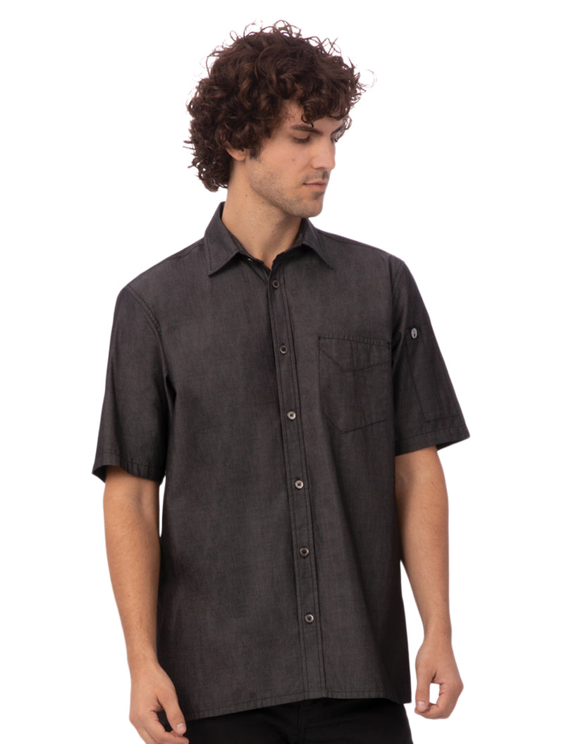 Chef Works Detroit Short Sleeve Denim Shirt