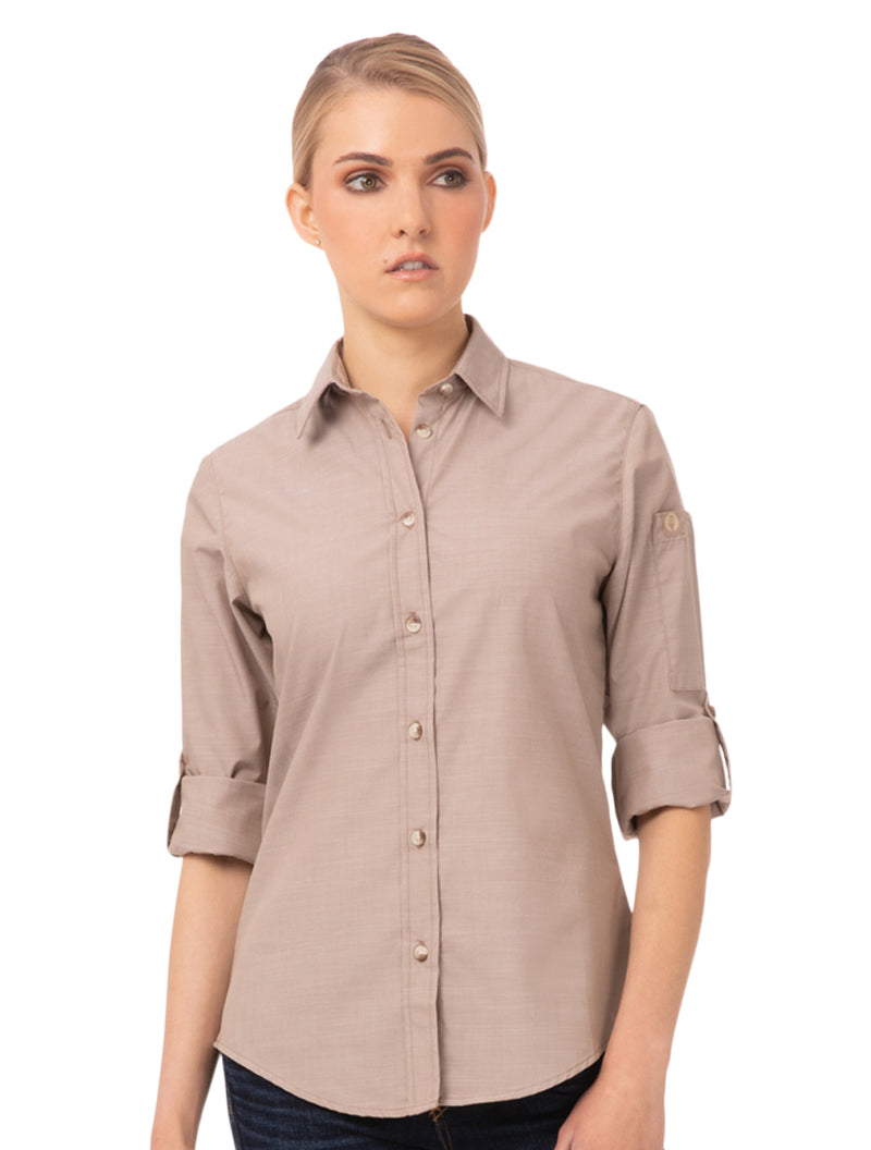 Chef Works Women's Chambray Dress Shirt