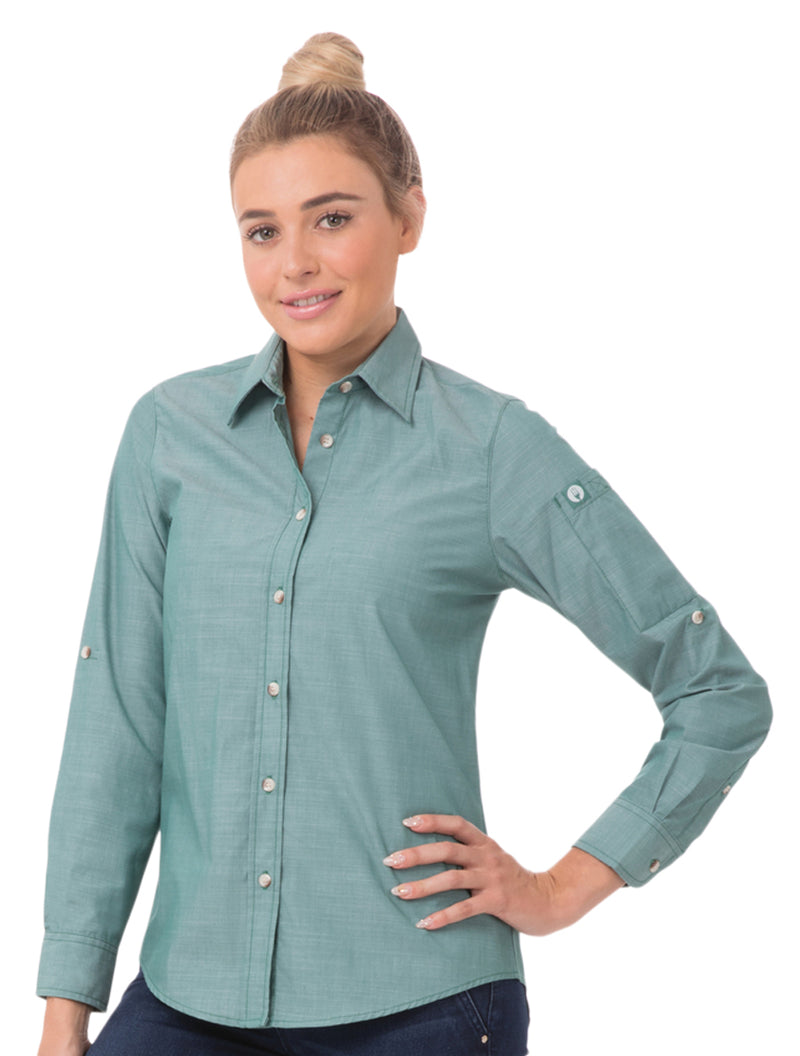 Chef Works Women's Chambray Dress Shirt