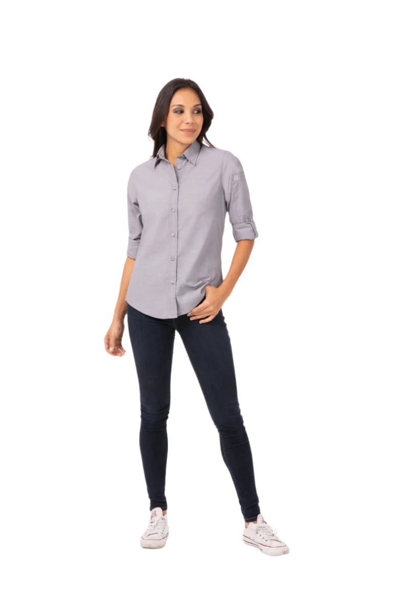 Chef Works Women's Chambray Dress Shirt