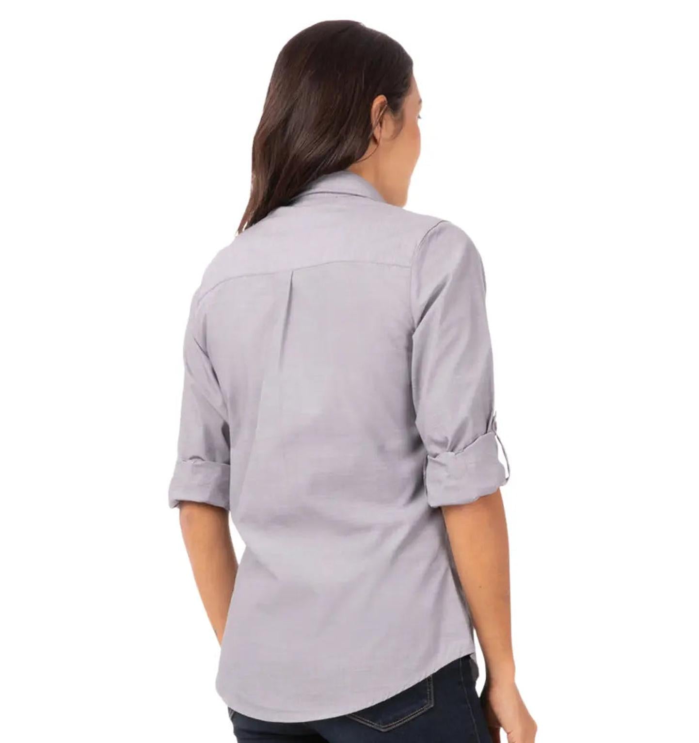 Chef Works Women's Chambray Dress Shirt Chef Works