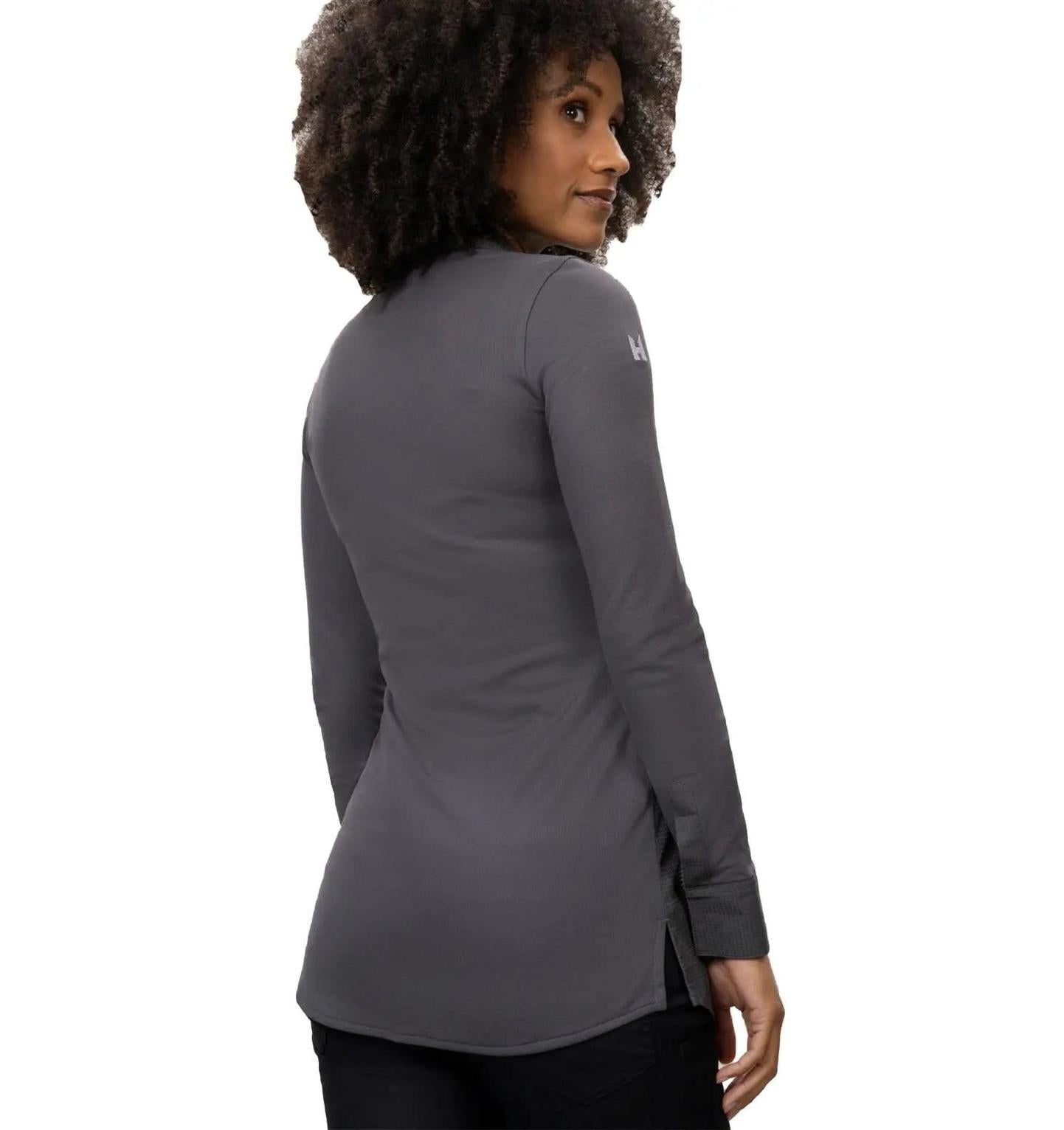 Le Nouveau Chef Sophie Women's Chef Coat-Dark Grey