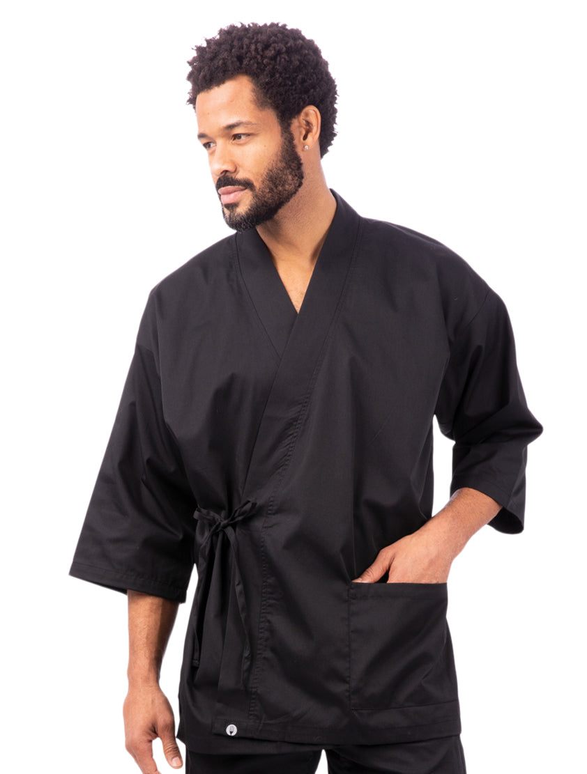 Chef Works Unisex Black Sushi Coat