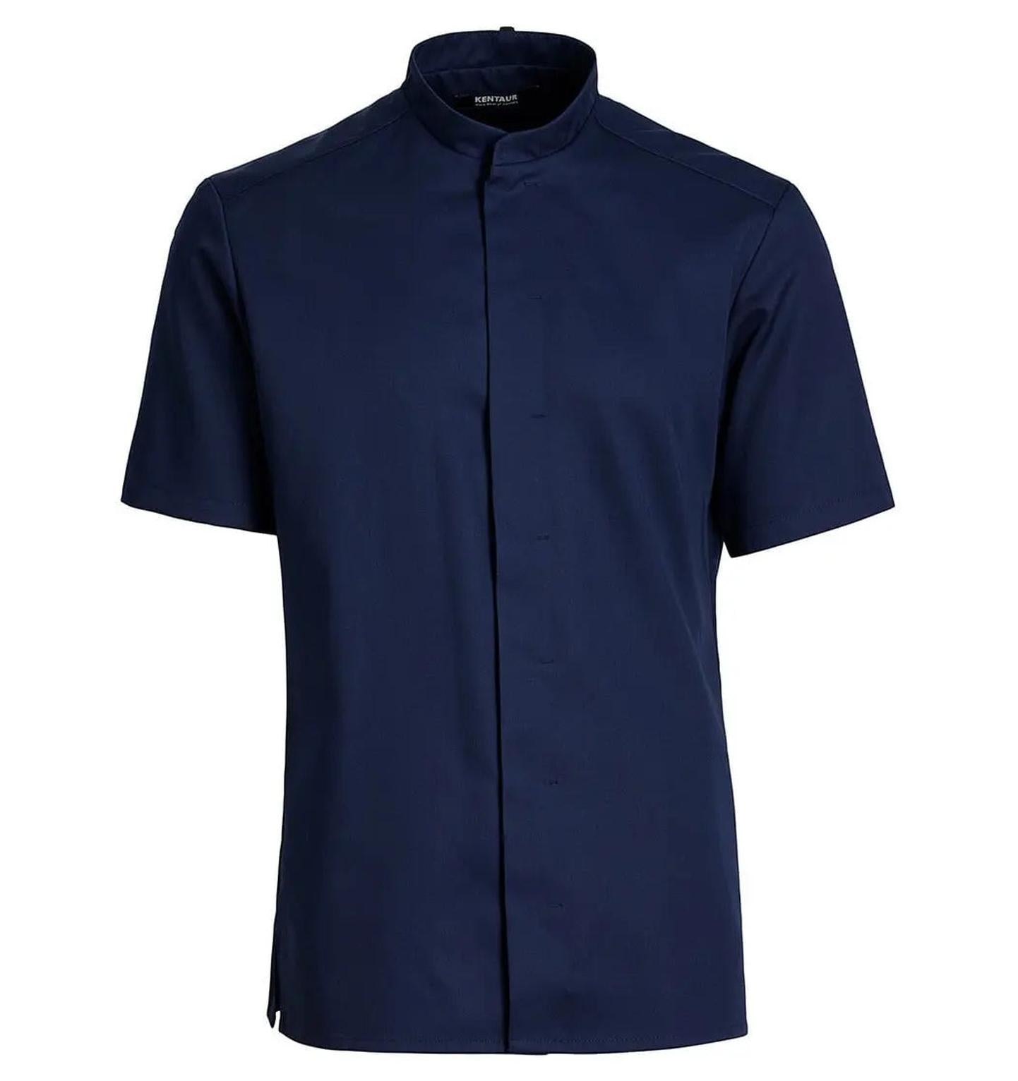 Kentaur 25242 Tencel Chef/Service Sailor Blue Shirt Front