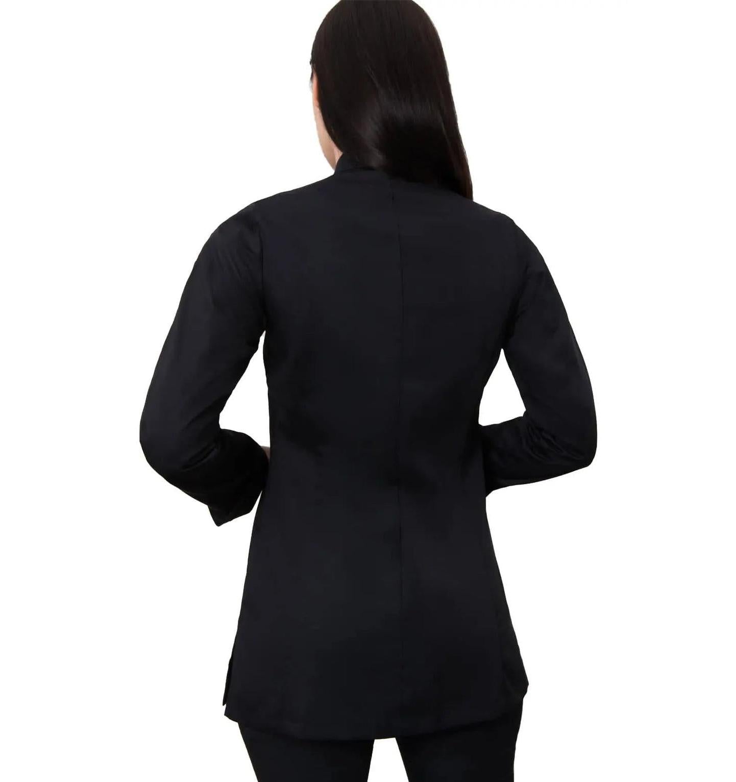 Le Nouveau Chef Venus Women's Chef Coat-Black