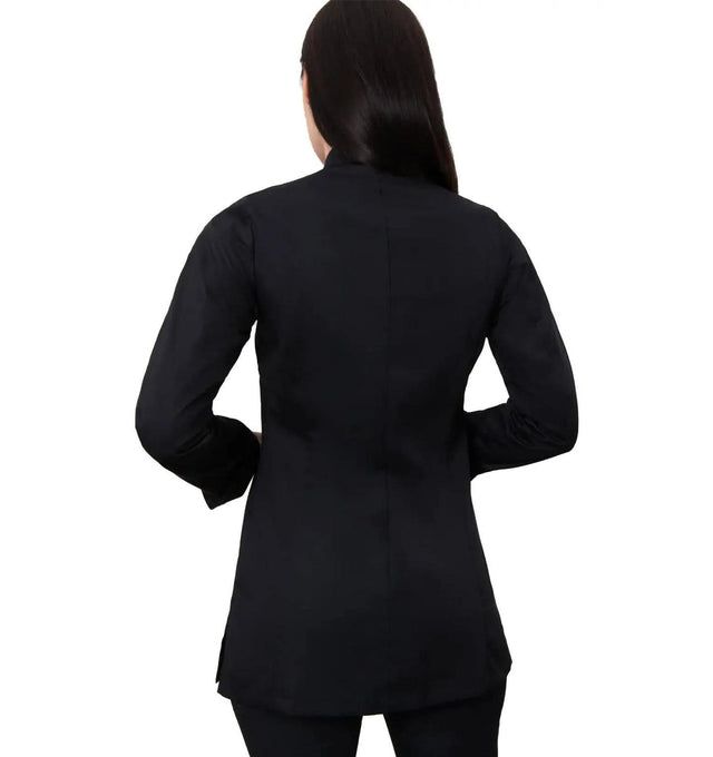 Le Nouveau Chef Venus Women's Chef Coat-Black