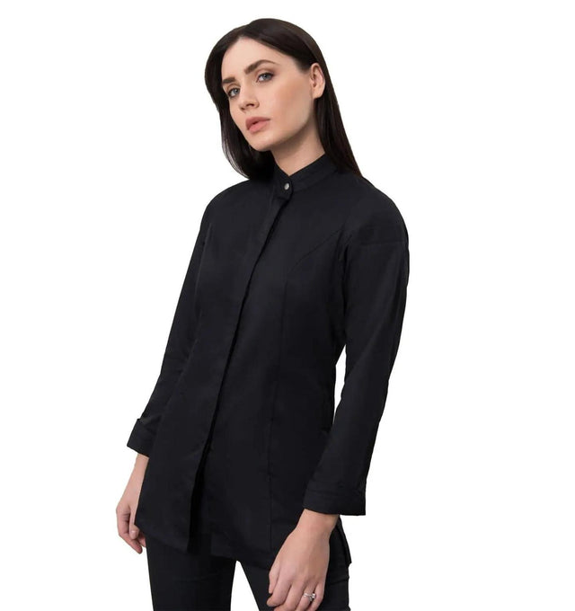 Le Nouveau Chef Venus Women's Chef Coat-Black