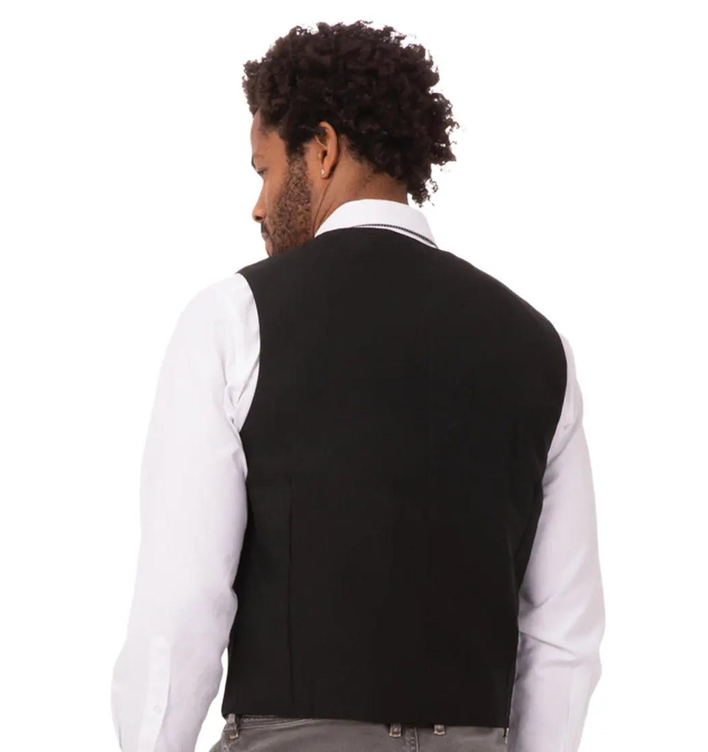 Chef Works Unisex Black Basic Vest Chef Works