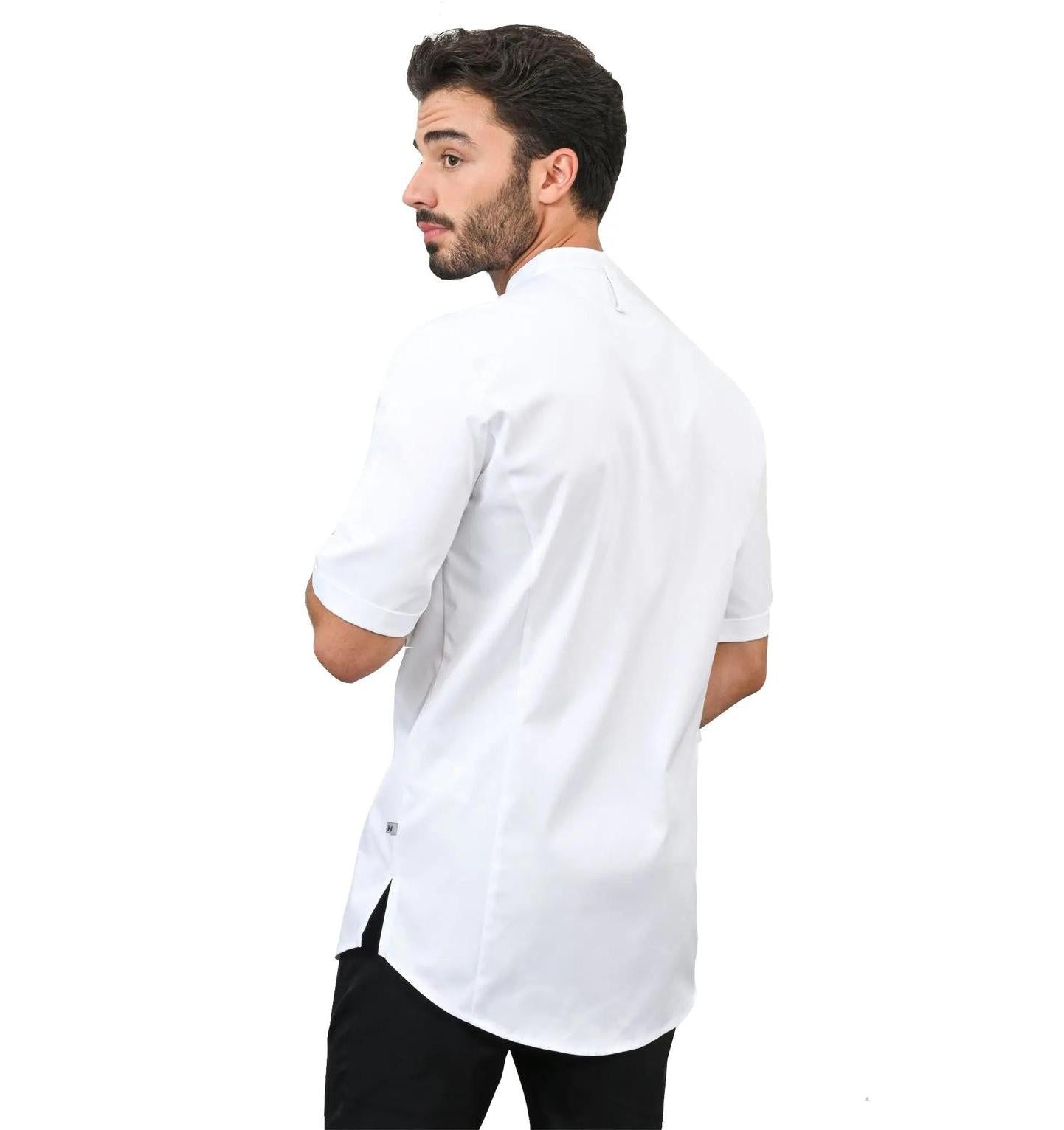 Le Nouveau Tygo Chef Coat White - back