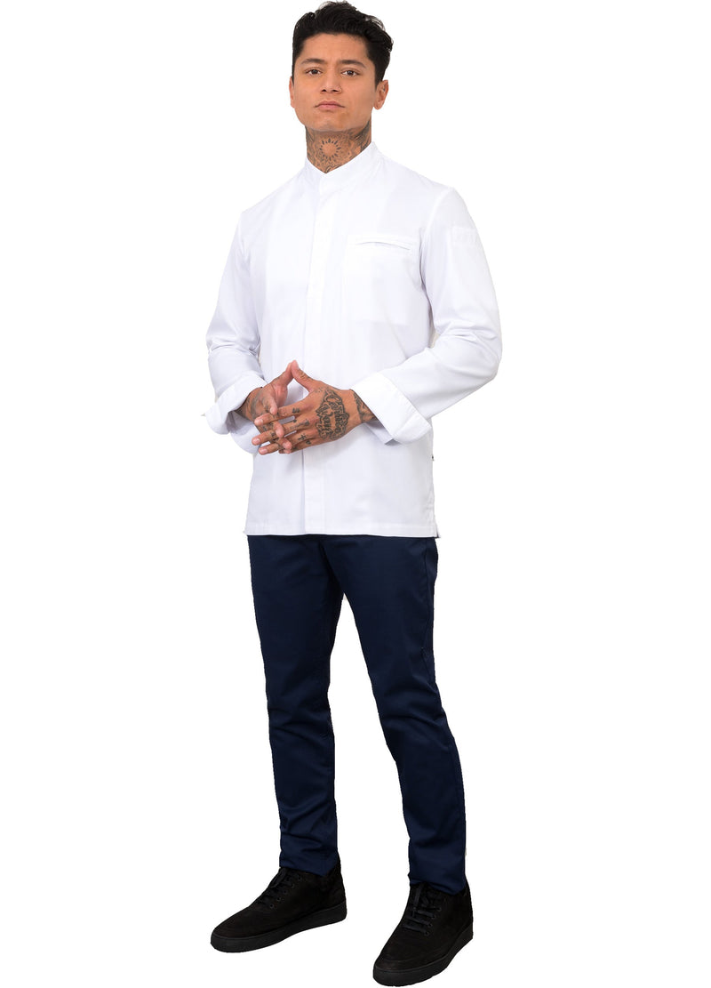 Le Nouveau Alain Chef Jacket White -Fullview