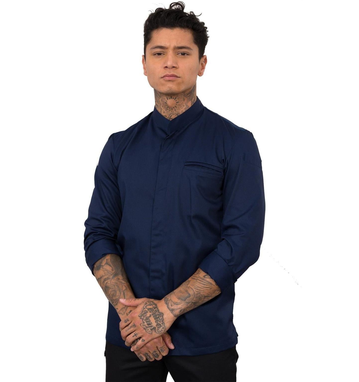 Le Nouveau Alain Chef Jacket Patriot Blue -main