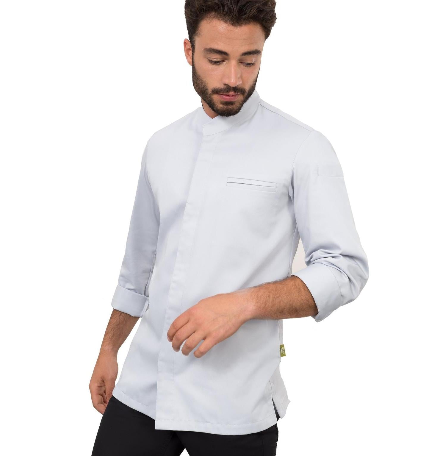 Le Nouveau Alain Chef Jacket Pearl Grey - main
